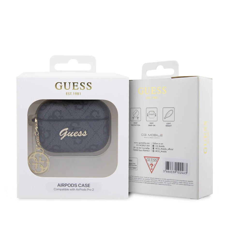 Guess AirPods Pro / Pro 2 Case zwart all‑over logo print