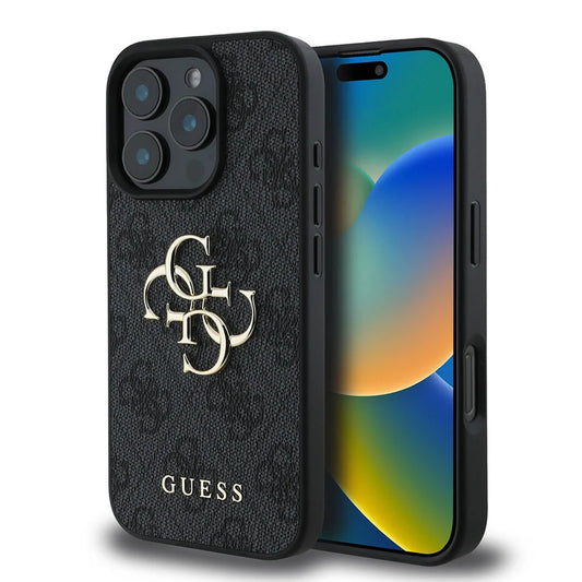GUESS Zwart Hoesje voor iPhone 16 Pro Max