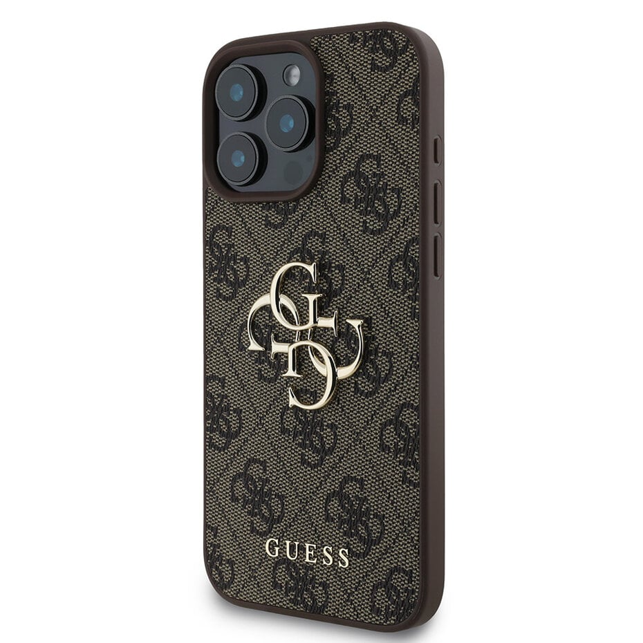 GUESS Bruin Hoesje voor iPhone 16 Pro Max