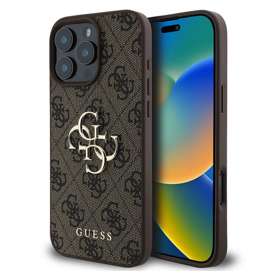 GUESS Hoesje bruin voor iPhone 16 Pro