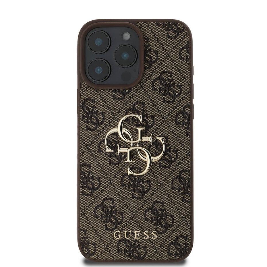 GUESS Hoesje bruin voor iPhone 16 Pro
