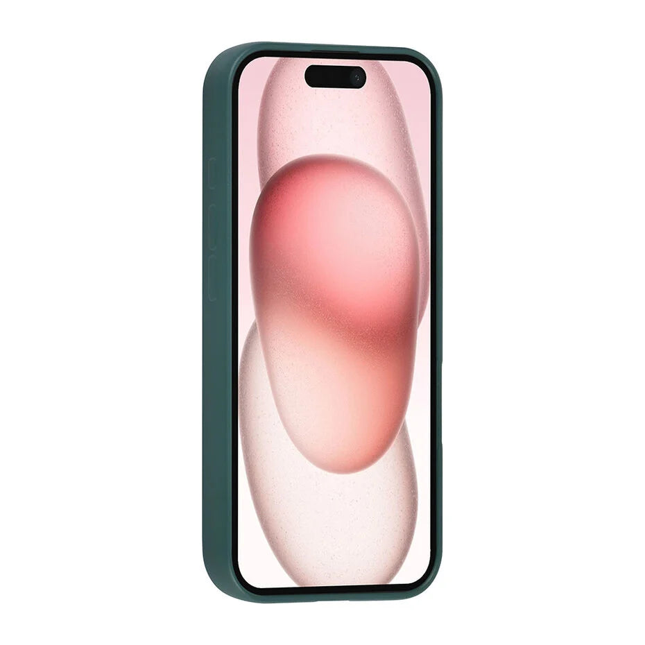 Donkergroen Hoesje voor iPhone 16 – Mat Design & Stevige Bescherming