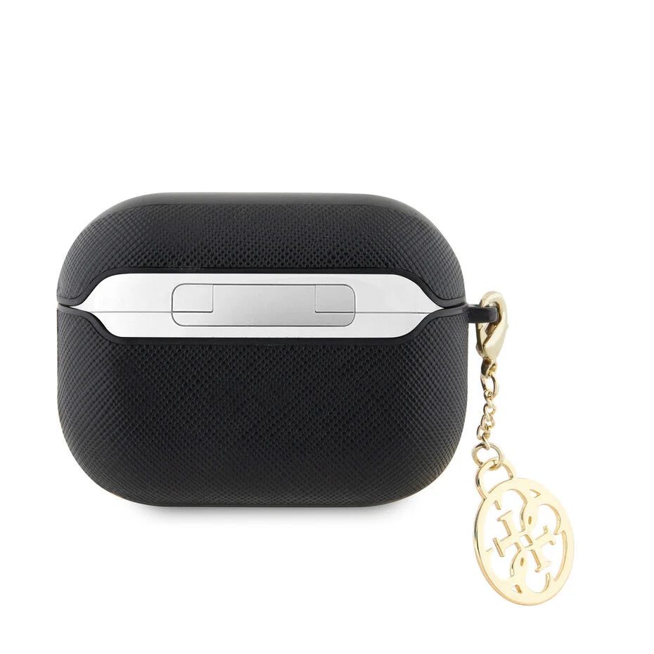 Guess AirPods Pro / Pro 2 Case Zwart  Minimalistisch Design