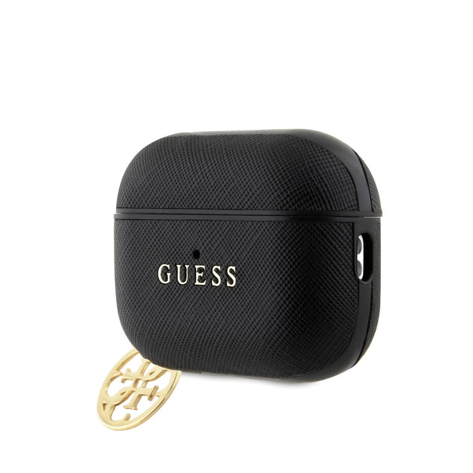 Guess AirPods Pro / Pro 2 Case Zwart  Minimalistisch Design