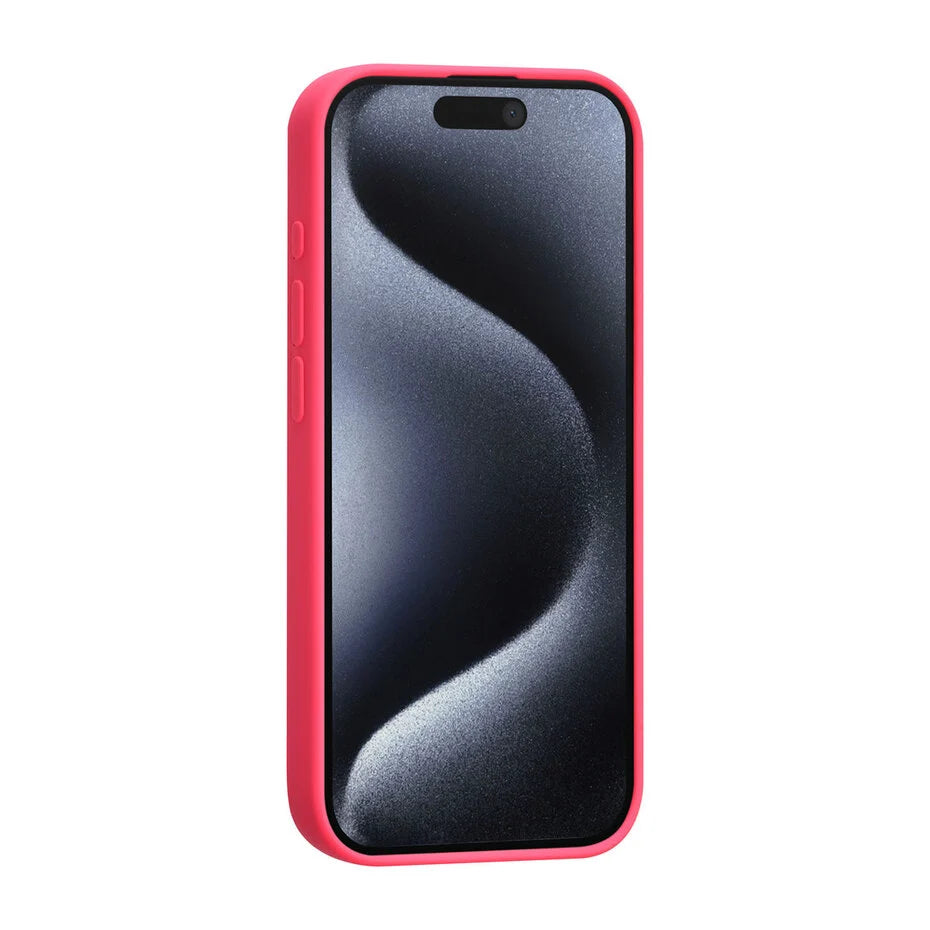 Roze Hoesje voor iPhone 15 Pro – Mat Design & Stevige Bescherming