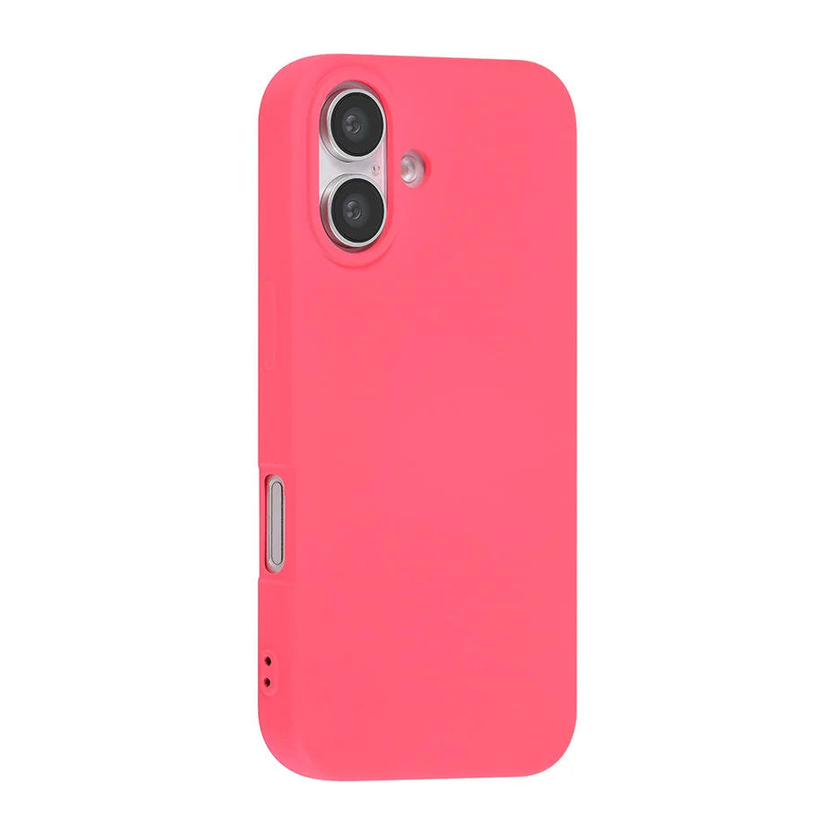 Roze Hoesje voor iPhone 16 – Mat Design & Stevige Bescherming