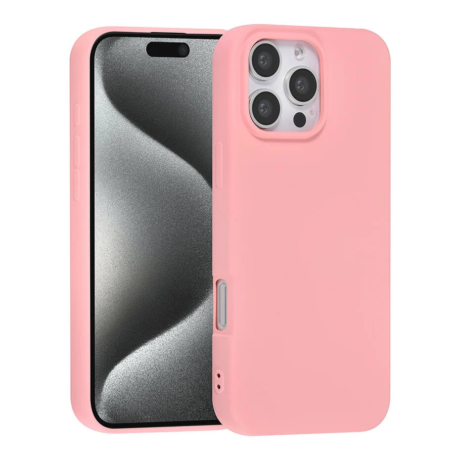 Zalmroze Hoesje voor iPhone 16 Pro
