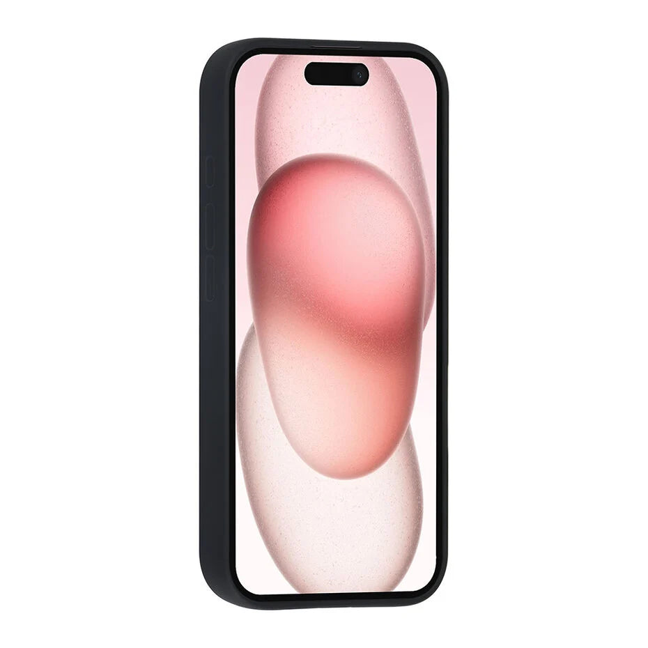 Zwart Hoesje voor iPhone 16 – Mat Design & Stevige Bescherming